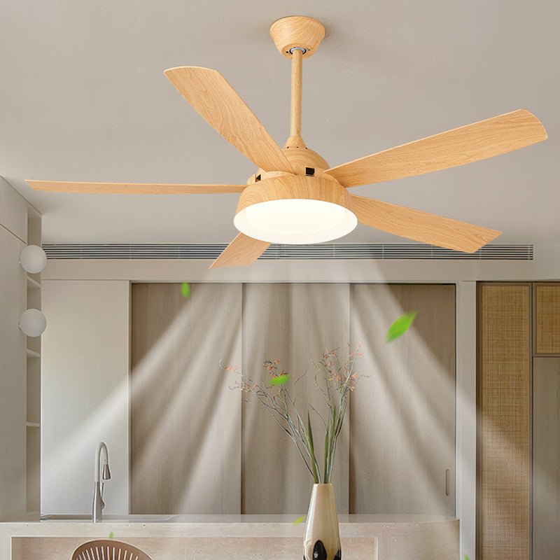 Plafondventilator met Verlichting Houteffect 142cm - Stil & Energiezuinig