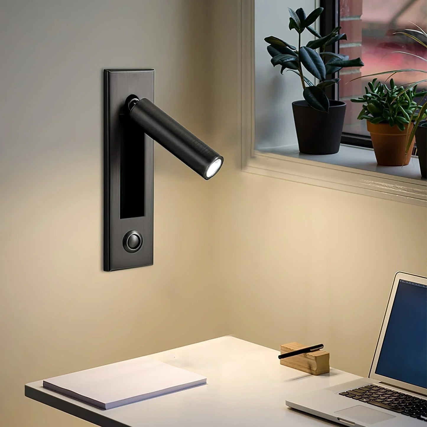 Wandlamp LED Inbouw Minimalistisch Aluminium Slaapkamer Leeslamp Schakelaar Modern
