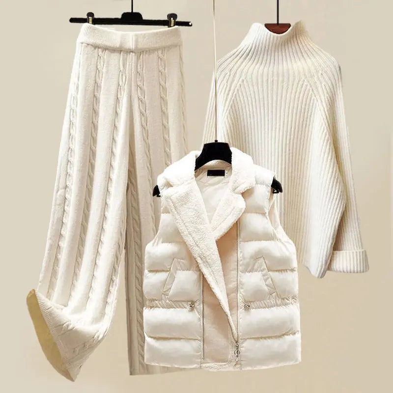 Dames Winterset 3-Delig Warme Brei Collectie - StudioMarella