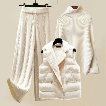 Dames Winterset 3-Delig Warme Brei Collectie - StudioMarella