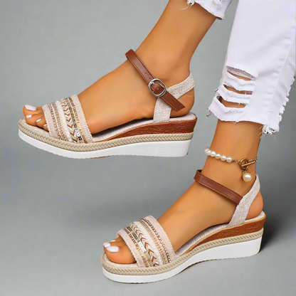 Sandalen met Veters en Intrecciato Ontwerp - StudioMarella