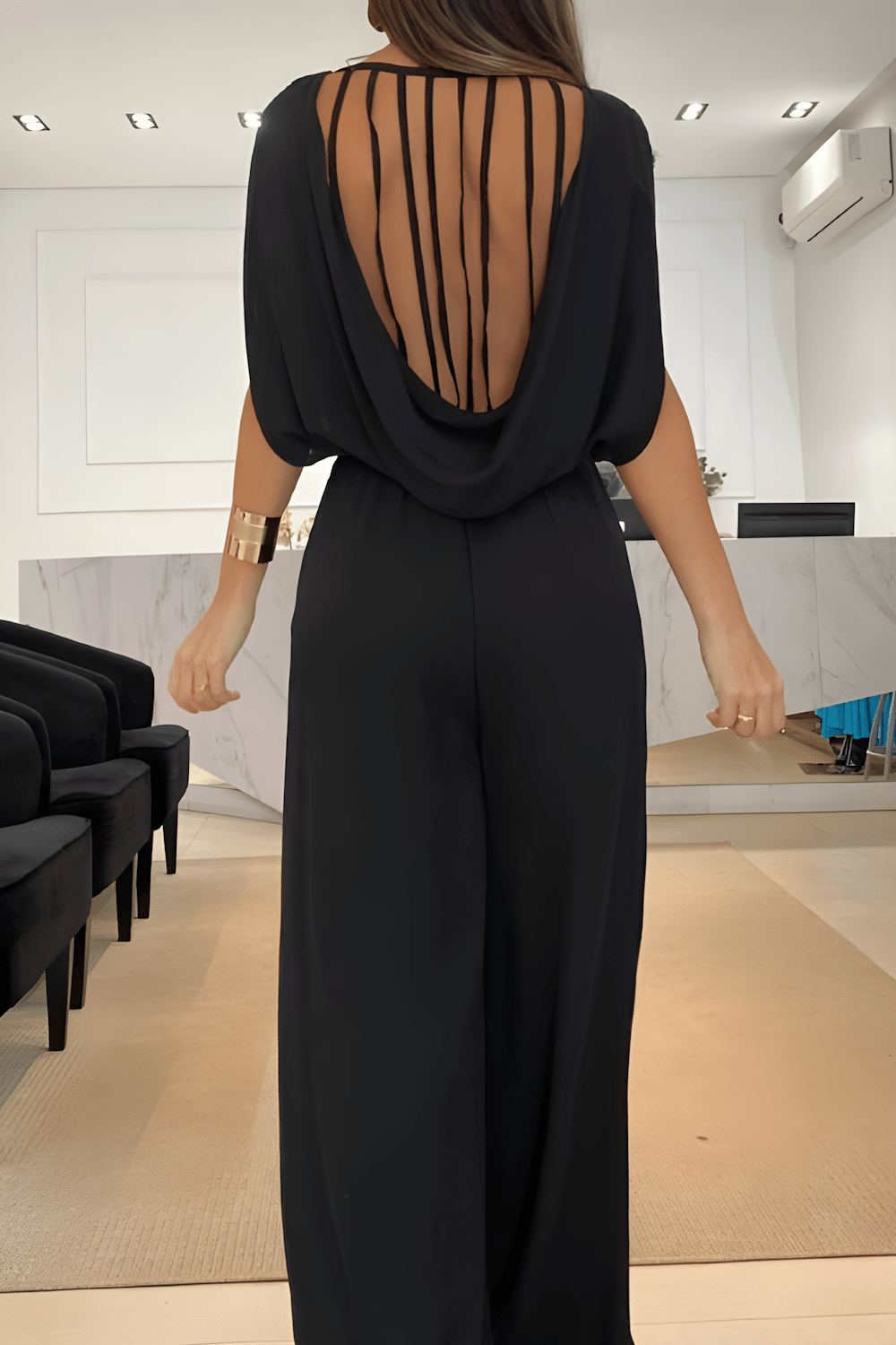 Zomer Jumpsuit Mouwloos Wijd Model Jurk