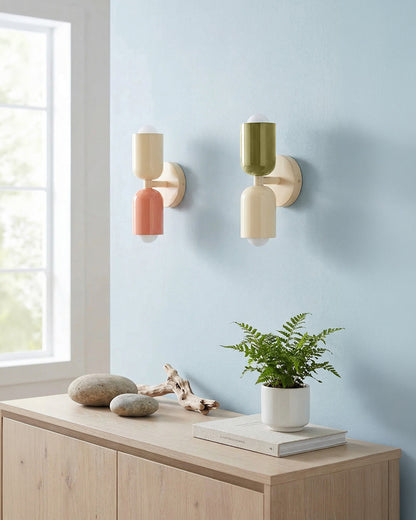 Metalen Wandlamp met Tweevoudige Lichtstraal – Scandinavische Design Verlichting voor Moderne Interieurs