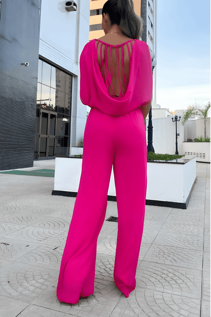 Vrouwelijke Jumpsuit Zonder Mouwen Wijd model