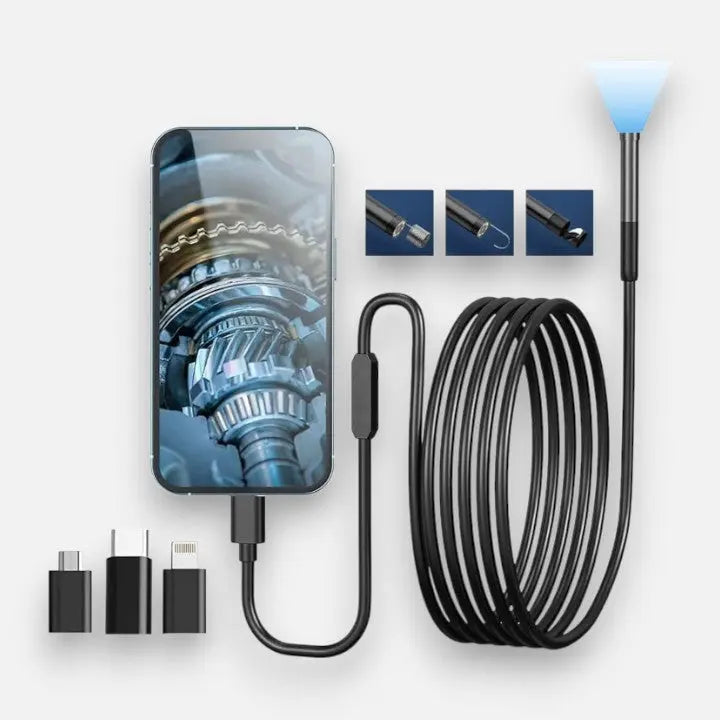 Endoscoop Camera Smartphone 5m Kabel IP67 HD 1920x1440 USB Inspectiecamera Flexibel Buizen Afvoer Motor Pijp Donkere Ruimtes