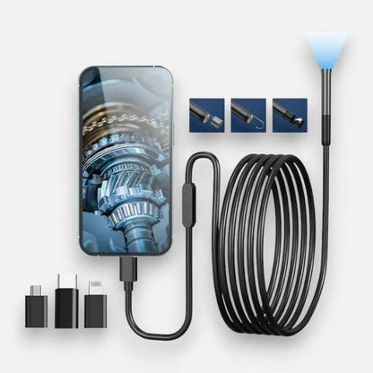 Endoscoop Camera Smartphone 5m Kabel IP67 HD 1920x1440 USB Inspectiecamera Flexibel Buizen Afvoer Motor Pijp Donkere Ruimtes