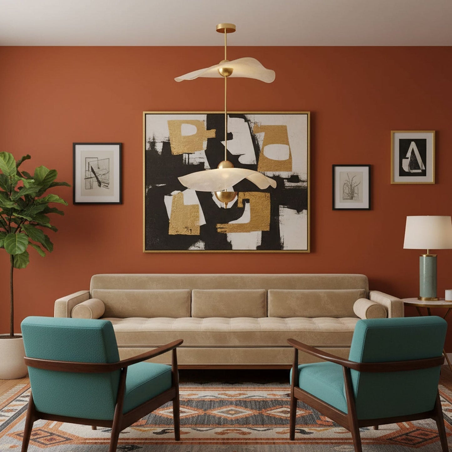 Dubbele Biscuit Hanglamp Wit Goud Rond Opaalwit Acryl Kap Design Verlichting Decoratief voor Woonkamer Eethoek Slaapkamer Modern Scandinavisch Interieur