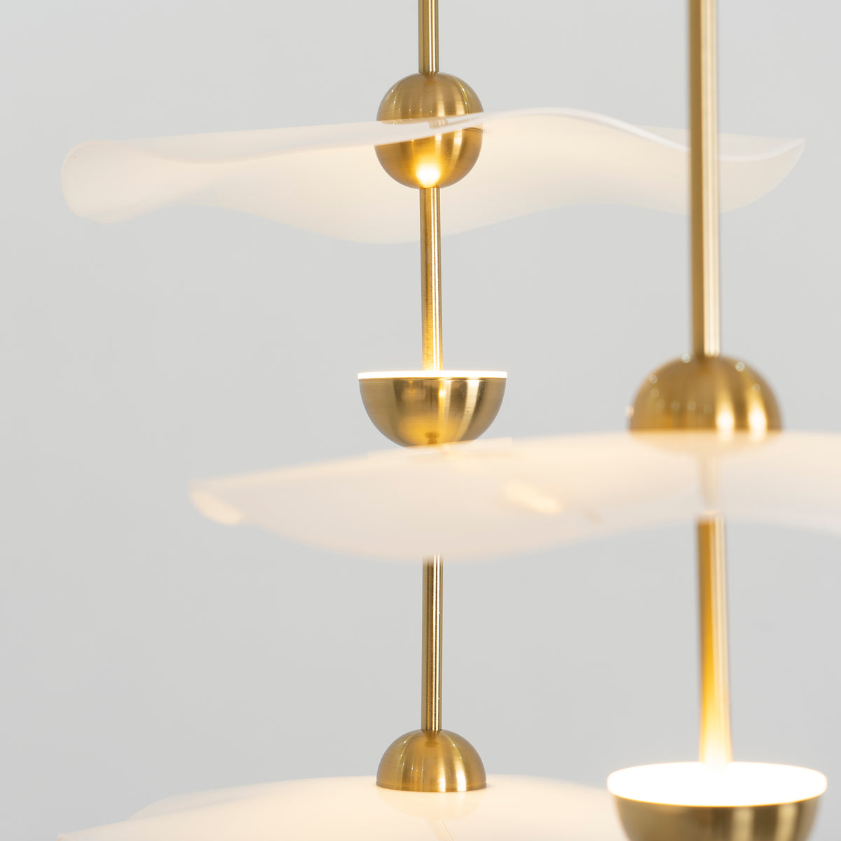 Dubbele Biscuit Hanglamp Wit Goud Rond Opaalwit Acryl Kap Design Verlichting Decoratief voor Woonkamer Eethoek Slaapkamer Modern Scandinavisch Interieur