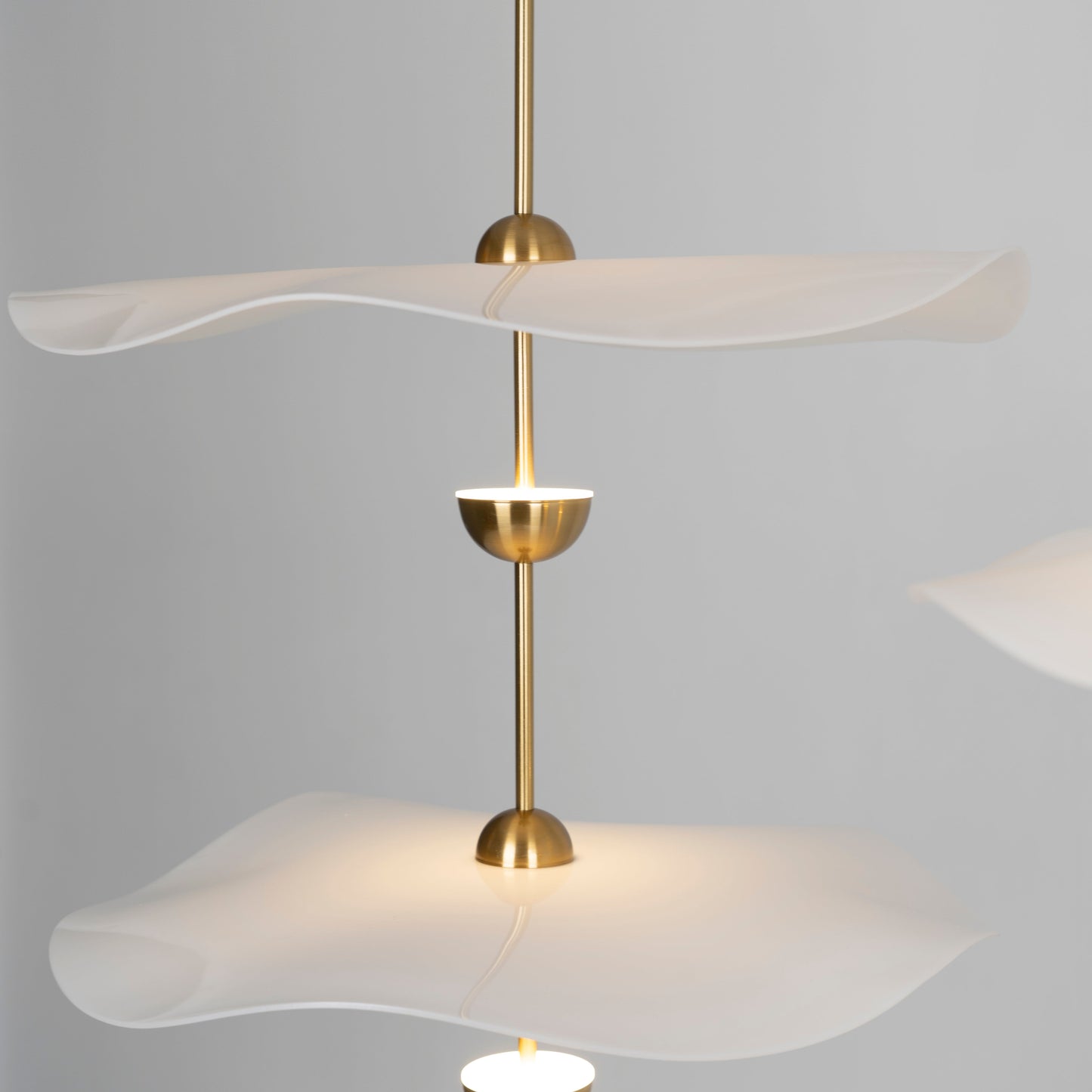 Dubbele Biscuit Hanglamp Wit Goud Rond Opaalwit Acryl Kap Design Verlichting Decoratief voor Woonkamer Eethoek Slaapkamer Modern Scandinavisch Interieur