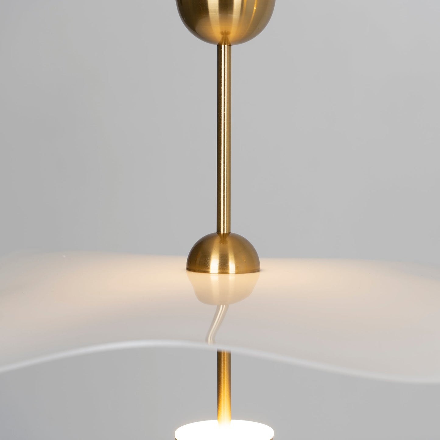 Dubbele Biscuit Hanglamp Wit Goud Rond Opaalwit Acryl Kap Design Verlichting Decoratief voor Woonkamer Eethoek Slaapkamer Modern Scandinavisch Interieur