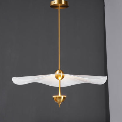 Dubbele Biscuit Hanglamp Wit Goud Rond Opaalwit Acryl Kap Design Verlichting Decoratief voor Woonkamer Eethoek Slaapkamer Modern Scandinavisch Interieur