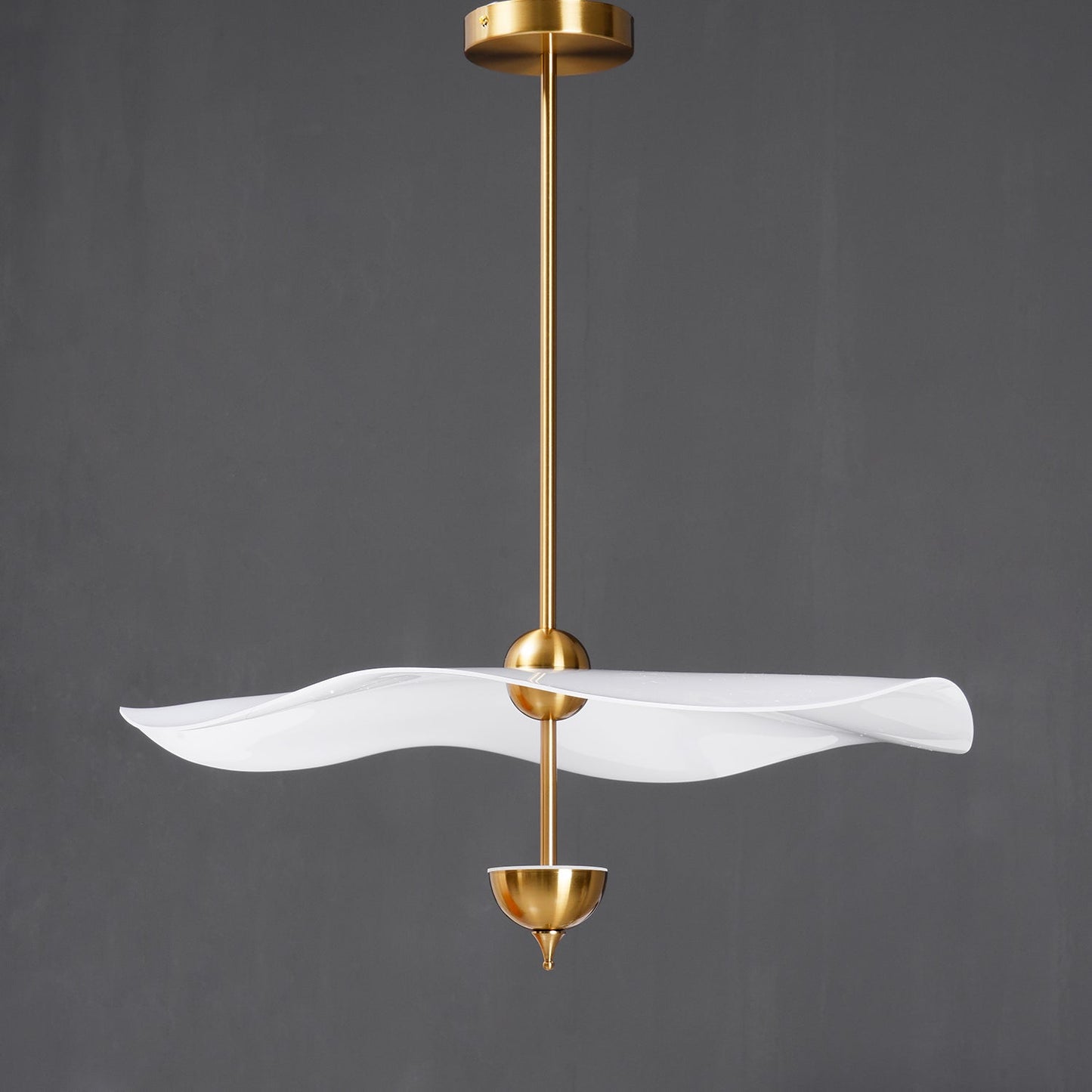 Dubbele Biscuit Hanglamp Wit Goud Rond Opaalwit Acryl Kap Design Verlichting Decoratief voor Woonkamer Eethoek Slaapkamer Modern Scandinavisch Interieur