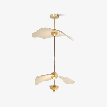 Dubbele Biscuit Hanglamp Wit Goud Rond Opaalwit Acryl Kap Design Verlichting Decoratief voor Woonkamer Eethoek Slaapkamer Modern Scandinavisch Interieur