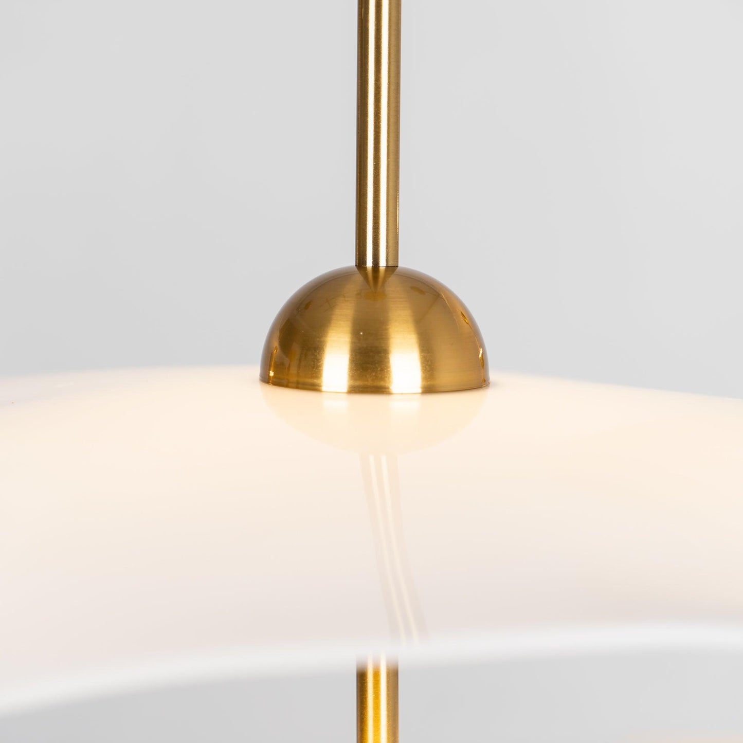 Dubbele Biscuit Hanglamp Wit Goud Rond Opaalwit Acryl Kap Design Verlichting Decoratief voor Woonkamer Eethoek Slaapkamer Modern Scandinavisch Interieur