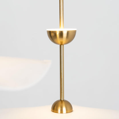 Dubbele Biscuit Hanglamp Wit Goud Rond Opaalwit Acryl Kap Design Verlichting Decoratief voor Woonkamer Eethoek Slaapkamer Modern Scandinavisch Interieur