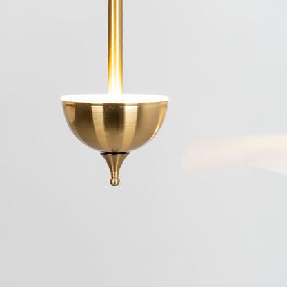 Dubbele Biscuit Hanglamp Wit Goud Rond Opaalwit Acryl Kap Design Verlichting Decoratief voor Woonkamer Eethoek Slaapkamer Modern Scandinavisch Interieur