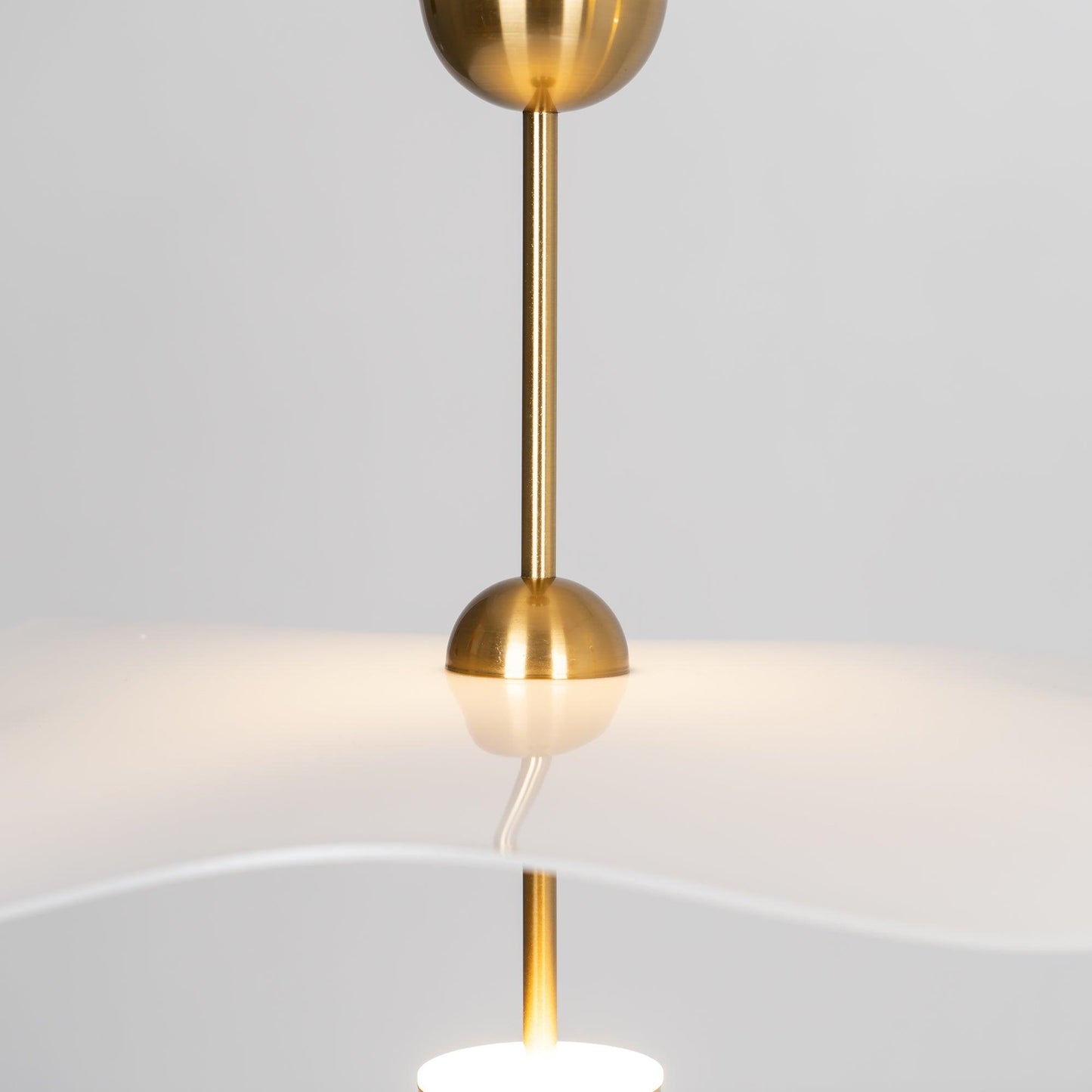 Dubbele Biscuit Hanglamp Wit Goud Rond Opaalwit Acryl Kap Design Verlichting Decoratief voor Woonkamer Eethoek Slaapkamer Modern Scandinavisch Interieur