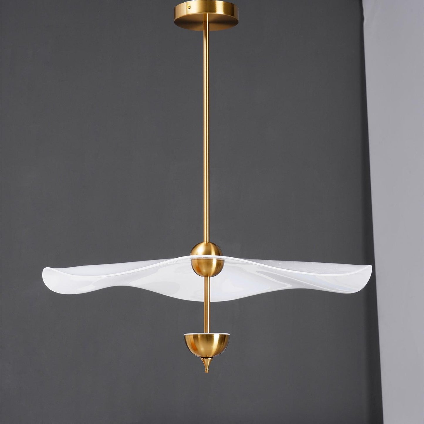 Dubbele Biscuit Hanglamp Wit Goud Rond Opaalwit Acryl Kap Design Verlichting Decoratief voor Woonkamer Eethoek Slaapkamer Modern Scandinavisch Interieur