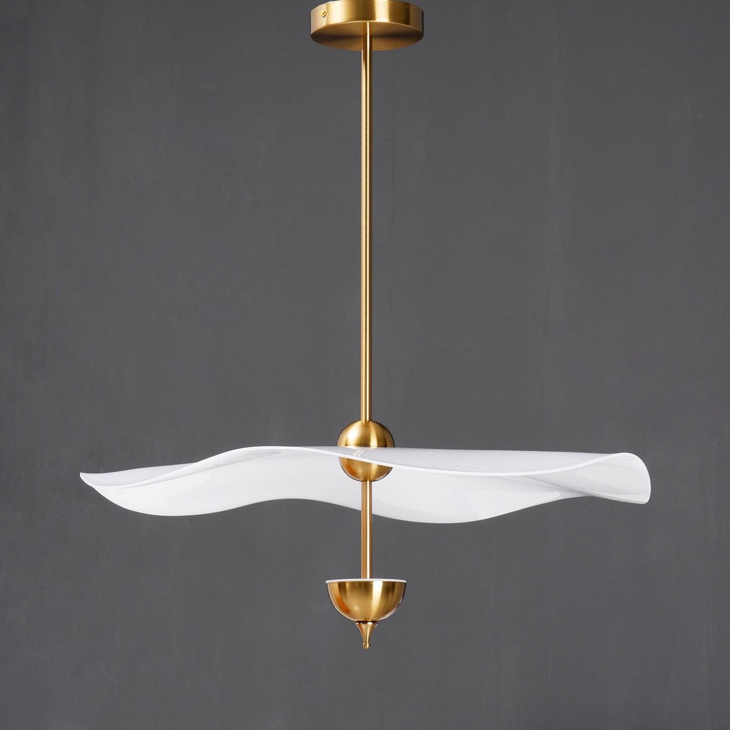 Dubbele Biscuit Hanglamp Wit Goud Rond Opaalwit Acryl Kap Design Verlichting Decoratief voor Woonkamer Eethoek Slaapkamer Modern Scandinavisch Interieur