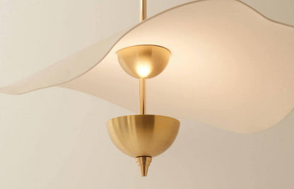 Dubbele Biscuit Hanglamp Wit Goud Rond Opaalwit Acryl Kap Design Verlichting Decoratief voor Woonkamer Eethoek Slaapkamer Modern Scandinavisch Interieur