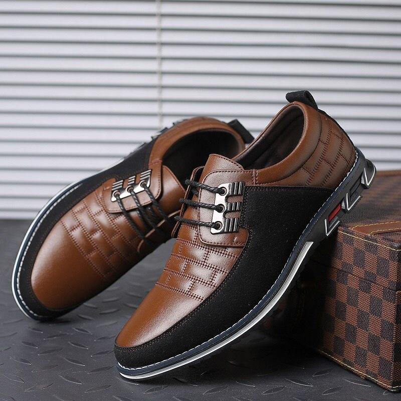 Elegante Leren Schoenen voor Mannen Comfortabel