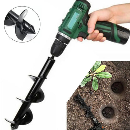 Tuinspiraalboorder 30cm voor Handboormachine – Plantgaten Boren in Alle Grondsoorten