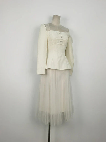 Elegante Herfst Jurk Tweedelig Set voor Vrouw