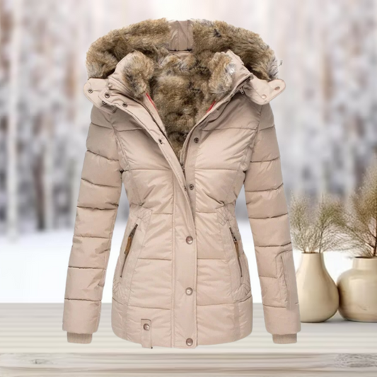 Dames Winterjas Waterafstotend Gewatteerd Elegant - StudioMarella