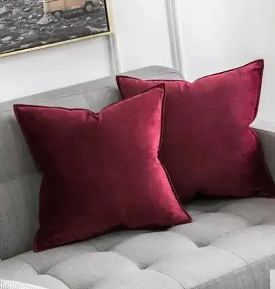 Kussenhoes Velvet 45x45 Beige Fluweel Sierkussen Woonkamer Slaapkamer Decoratief Zacht Met Rits