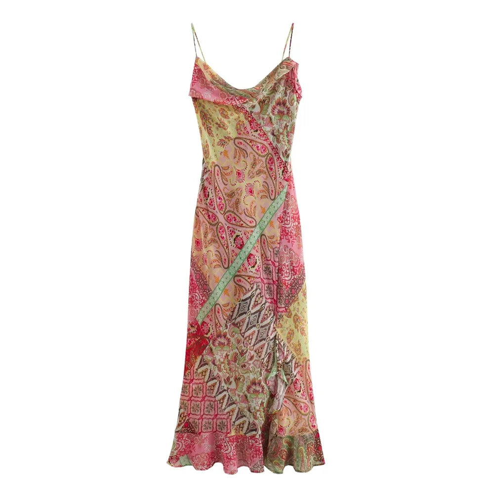 Jurk Zomerse Parelmoer Blouse Stijl