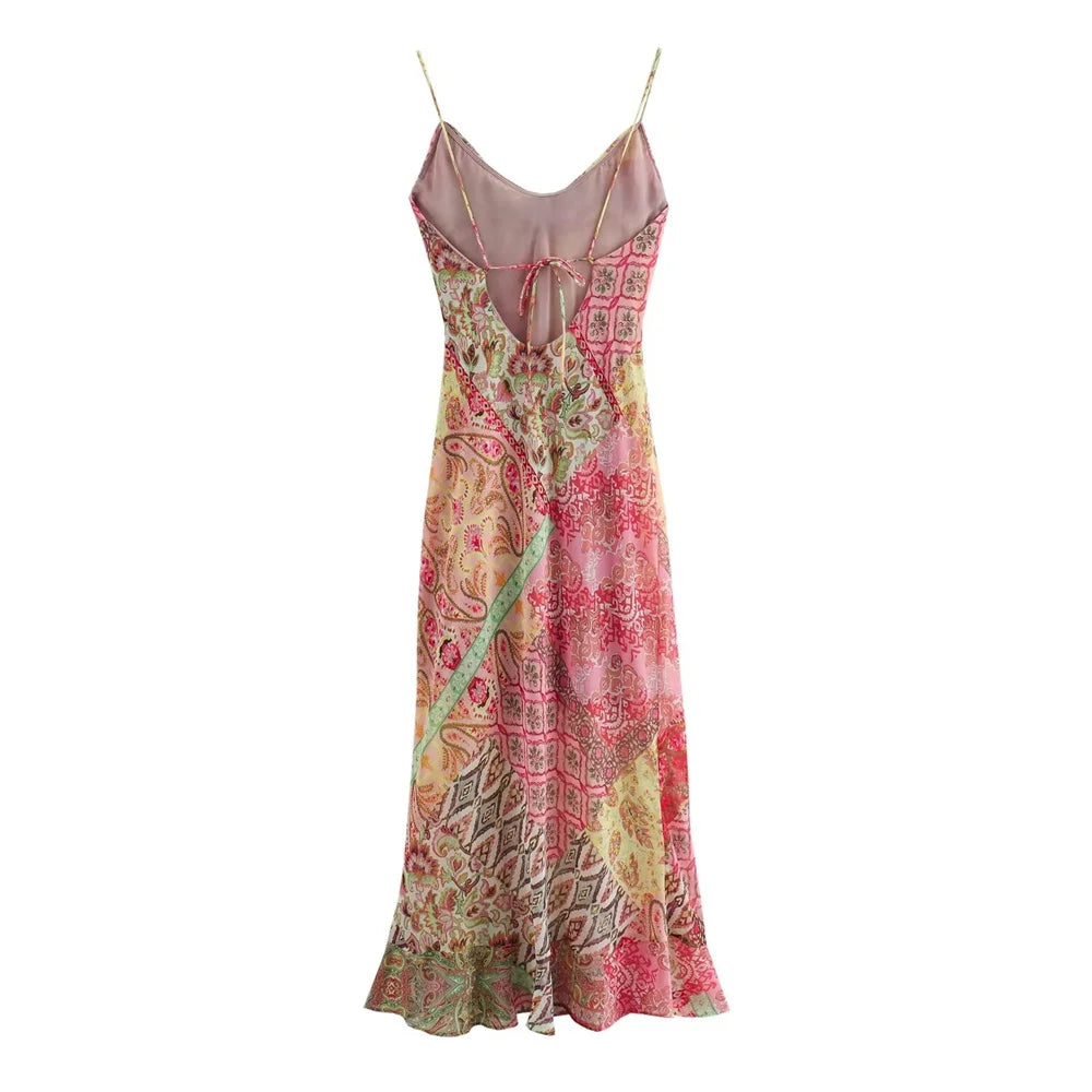 Jurk Zomerse Parelmoer Blouse Stijl