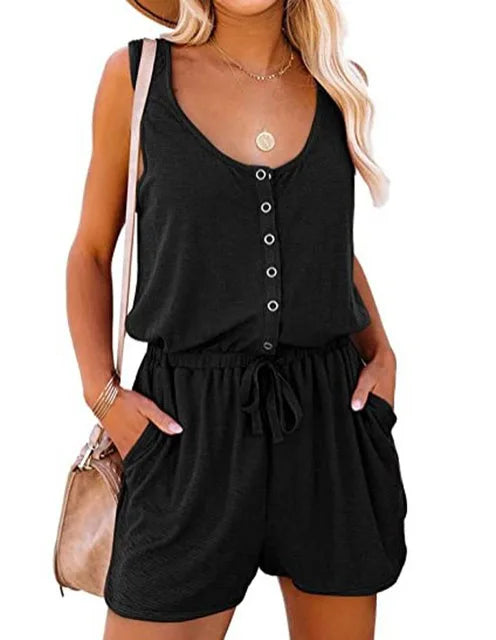 Mouwloze Jumpsuit Zomerjurk Dames Model - StudioMarella