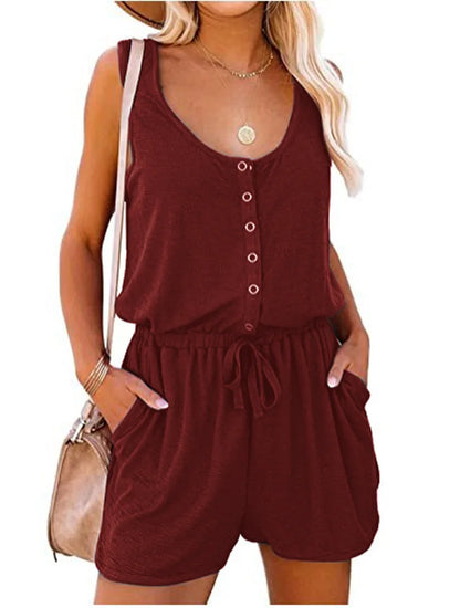 Mouwloze Jumpsuit Zomerjurk Dames Model