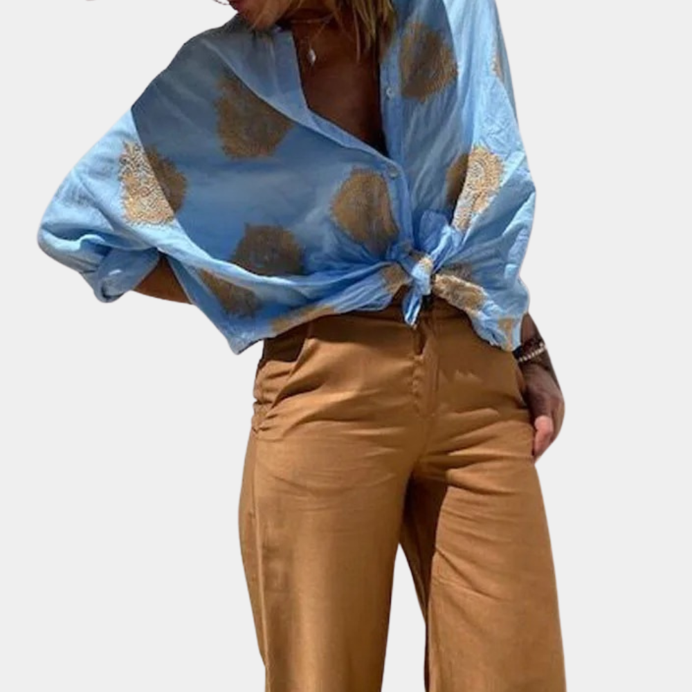 Dames Blouse Zomer Licht Katoenen Jurk Blouse - StudioMarella