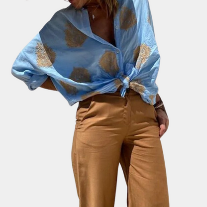 Dames Blouse Zomer Licht Katoenen Jurk Blouse - StudioMarella