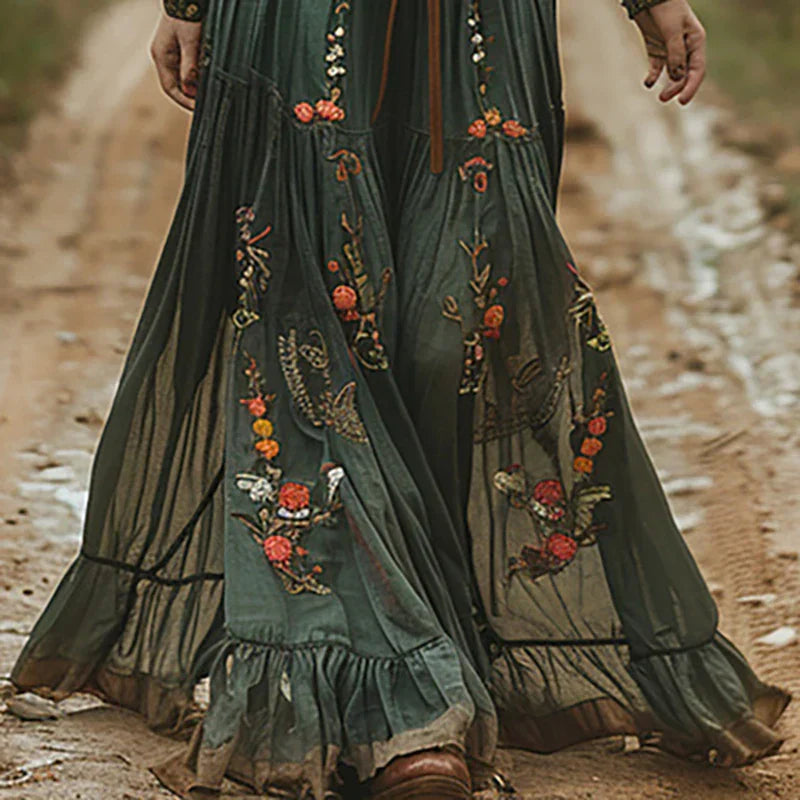 Evelyn Dames Maxi Jurk | Elegante Bloemenprint 2