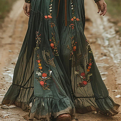 Evelyn Dames Maxi Jurk | Elegante Bloemenprint 2