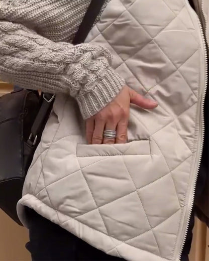 Evelyn Damesjas Winter | 100% Polyester, Hoge Kraag, Lange Dames Jas 5