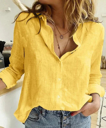 Vrouwen Shirt Lange Mouwen Comfortabel Katoen