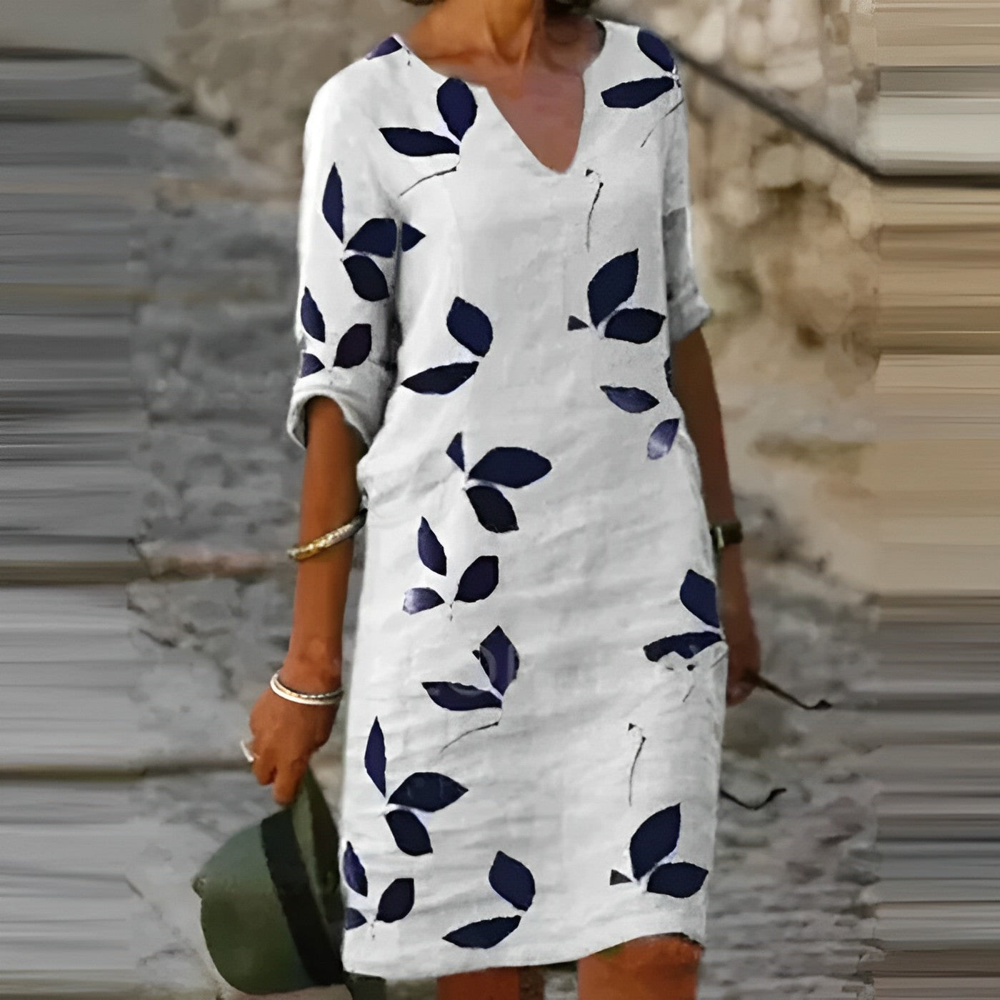 Zomerjurk V-Hals Elegante Jurk voor Vrouw - StudioMarella