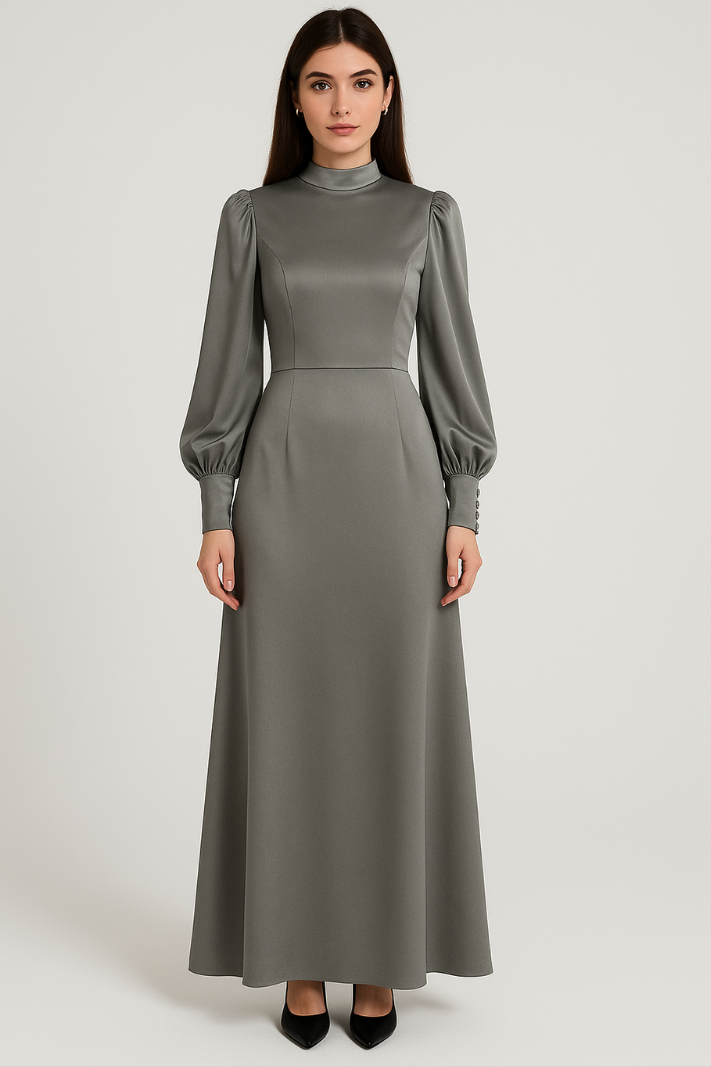 Maxi Jurk Geplisseerd Elegante Vrouwelijke Zomerjurk