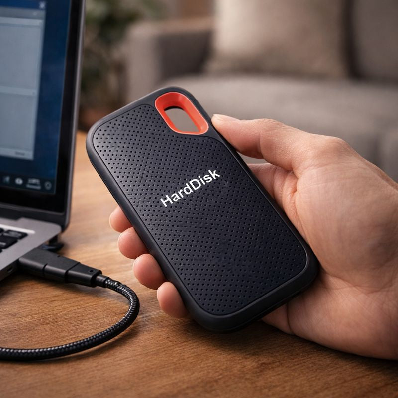 Externe Harde Schijf 1TB USB-C Portable Opslag Laptop PC Mac Backup Draagbaar Snel Datatransfer Compact