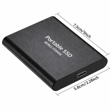 Draagbare SSD 512GB USB-C Externe Datopslag met Snelle Overdracht