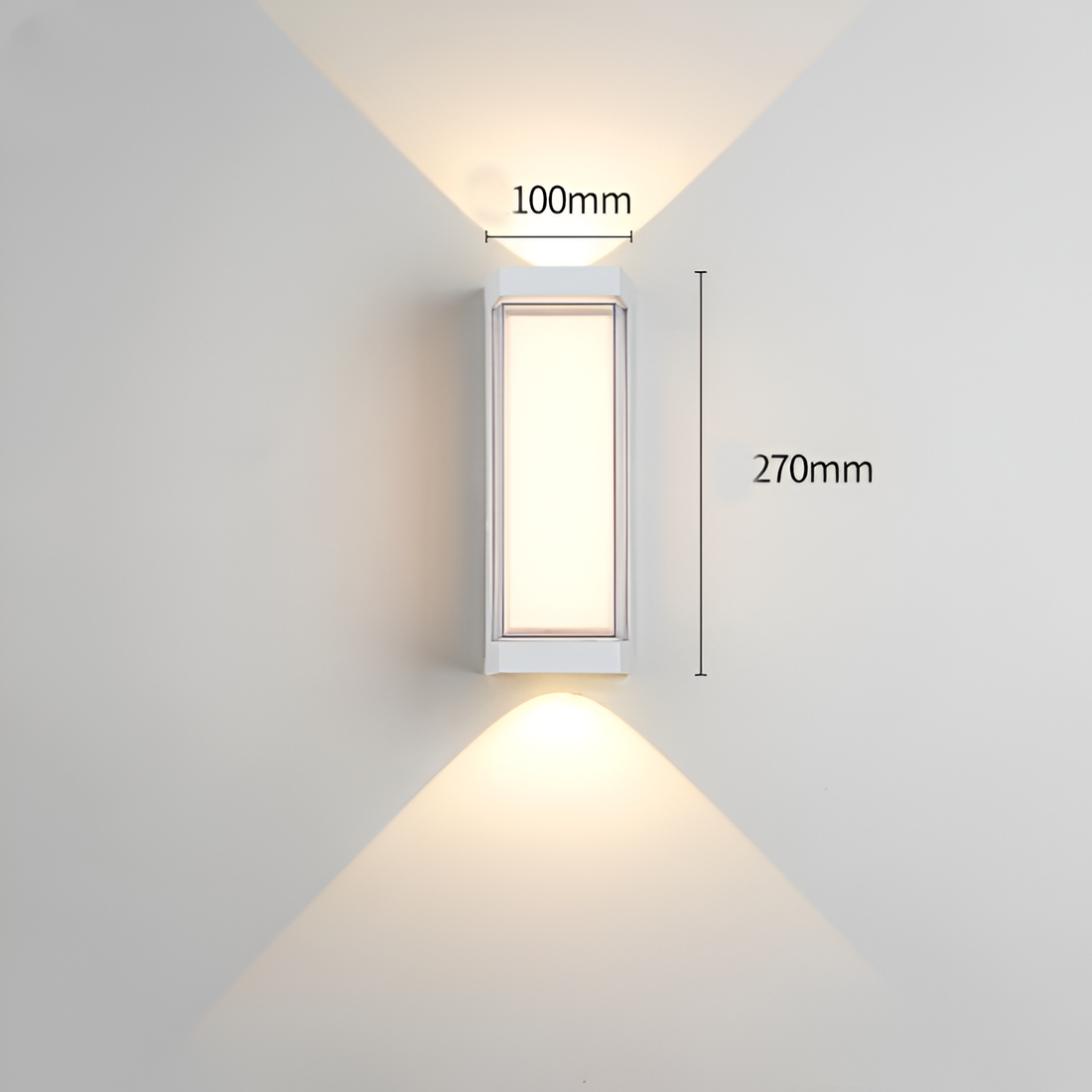 Buitenlamp Up Down LED IP65 Waterdicht Zwart Wit Gevelverlichting 10W