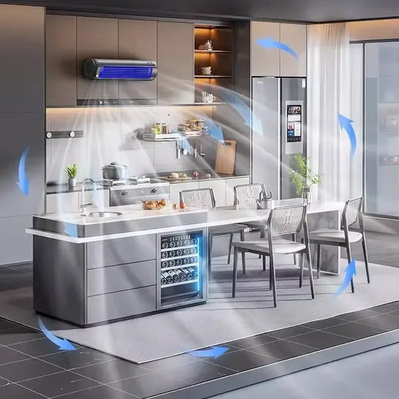 Draagbare Ventilator met Wandmontage & Oplaadbare Batterij – Mobiele Koeling voor Thuis & Kantoor