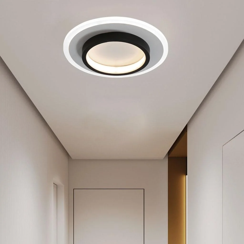 Plafondlamp Rond LED Modern Halo Design Metaal Acryl Flush Mount