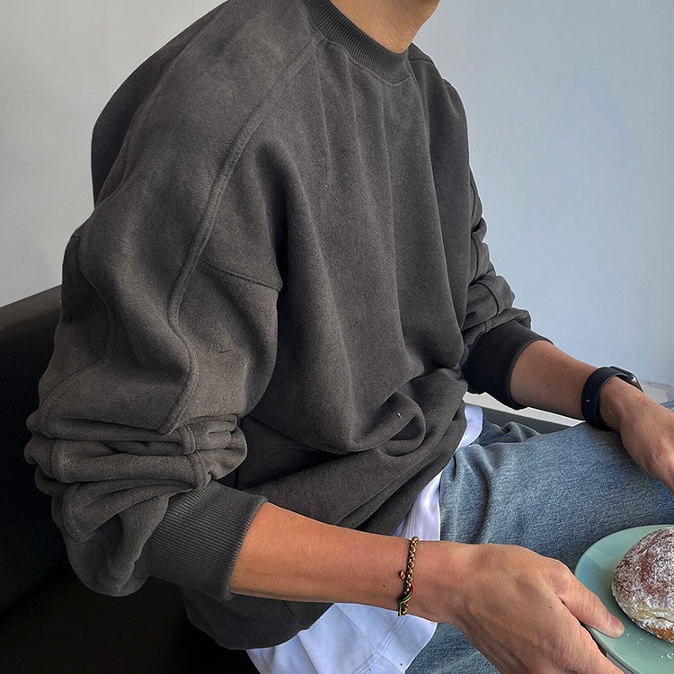 Heren Sweater Comfortabel Minimalistisch Casual Look - StudioMarella
