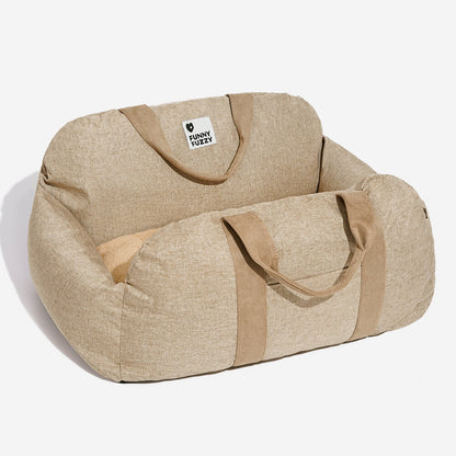 Autostoel Hondenmand First Class - Comfortabel Reiskussen voor Hond of Kat - Verstelbaar Wasbaar Autoreizen