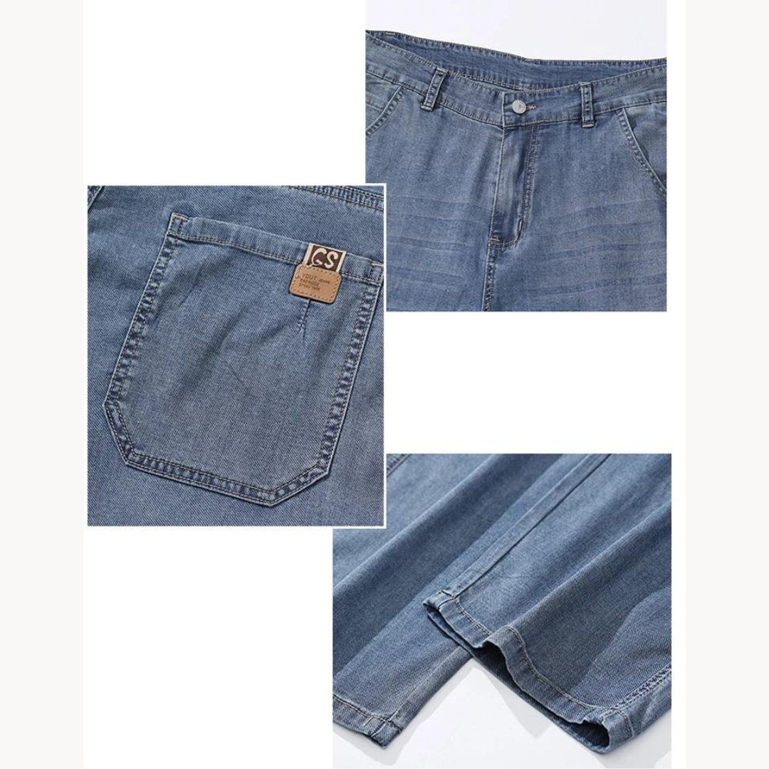 Heren Jeans Loose Fit Retro Casual Stijl