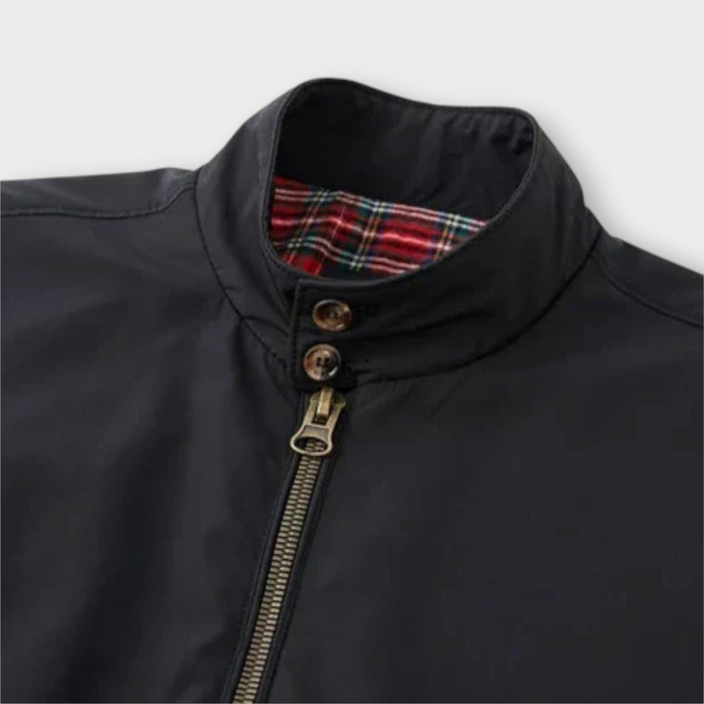 Heren Bomberjack Leder Look Klassieke Stijl